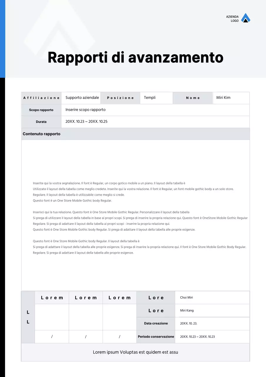 Concetto di logo semplice blu e nero Progress