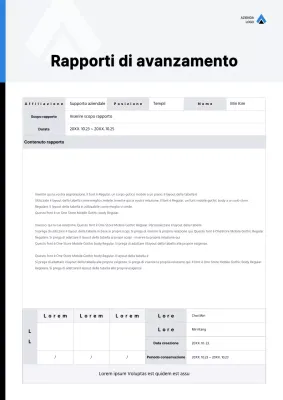 Concetto di logo semplice blu e nero Progress