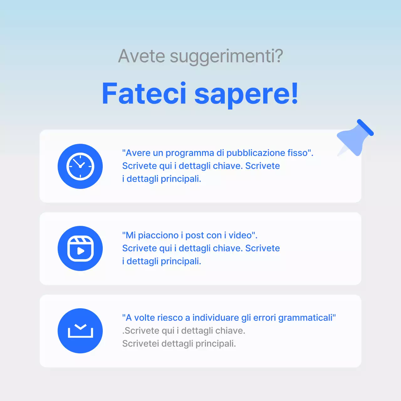 Rapporto sul sondaggio di soddisfazione con un chiaro grafico blu