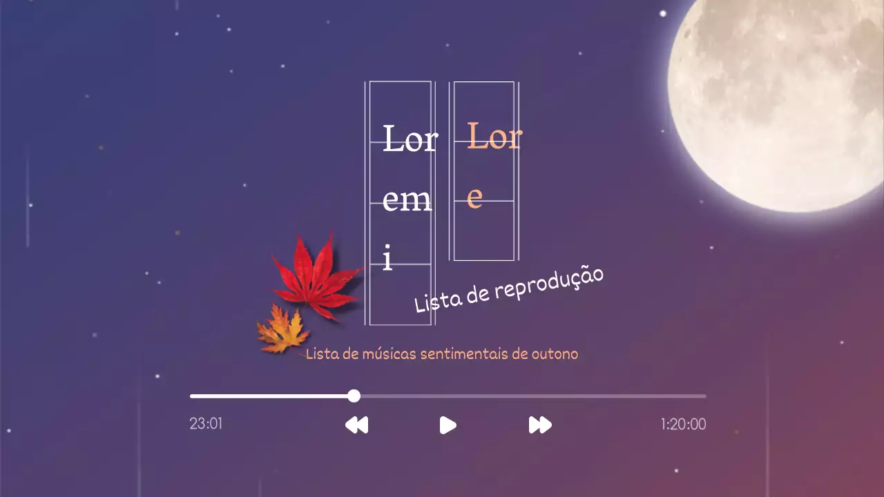Lista de reprodução do luar de outono Lista de reprodução de canções de outono emocionais