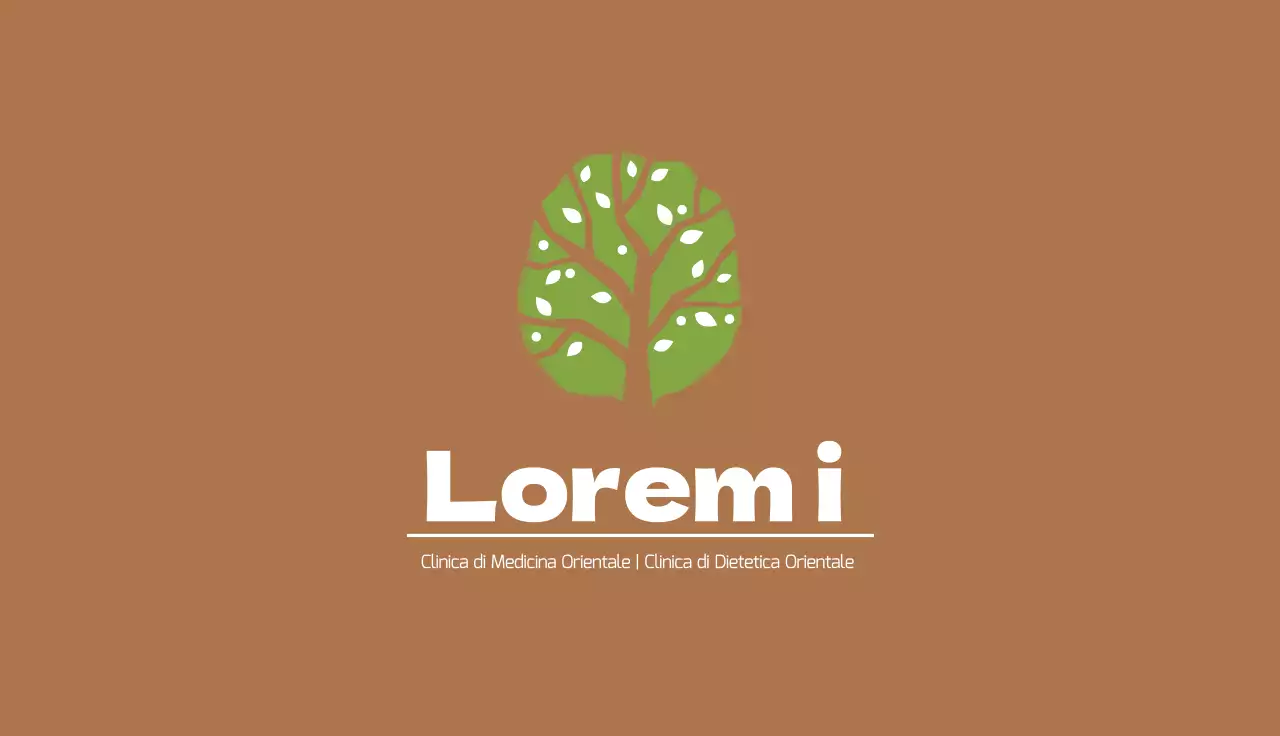 marrone verde illustrazione logo ospedale clinica
