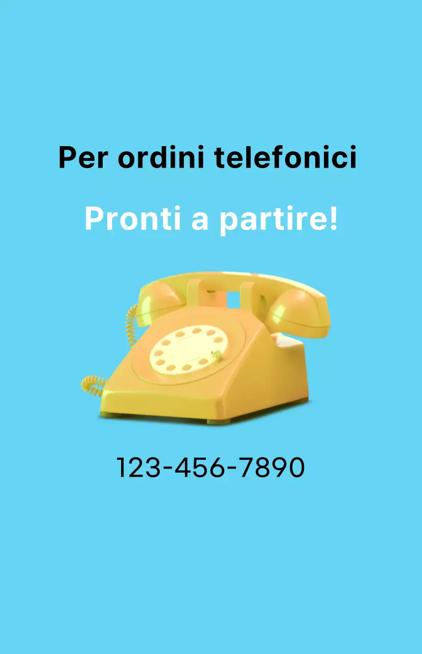 Una promozione di sconto pulita con un'immagine da asporto su uno sfondo blu chiaro