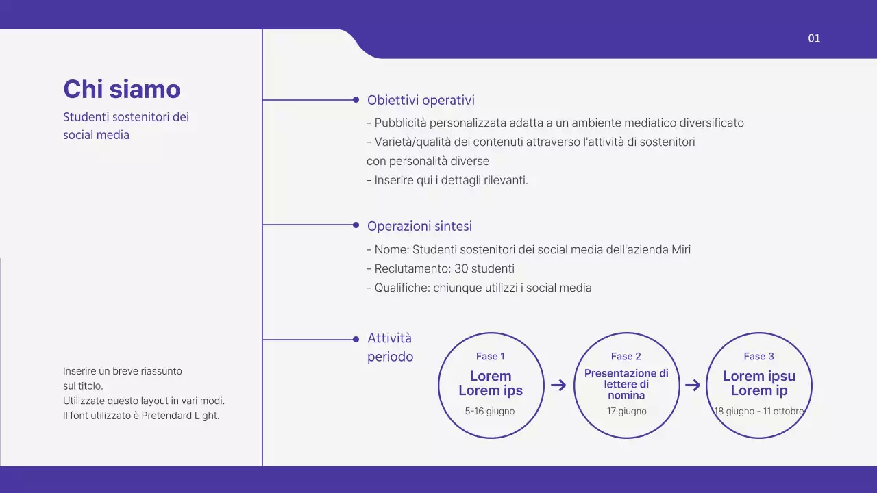 Presentazione del piano operativo di Boraton per gli studenti universitari sostenitori del SNS
