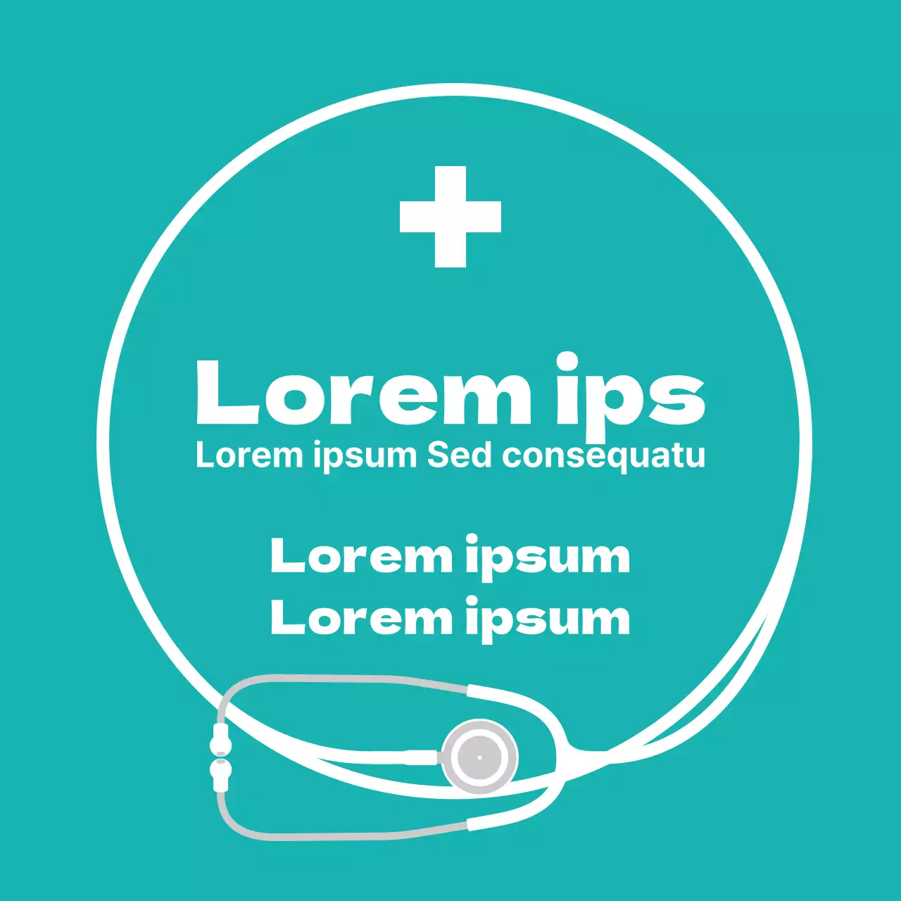 Menta semplice illustrazione etichetta ospedale generale