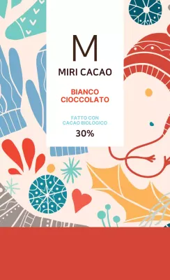 Etichette per il tè illustrate in rosso