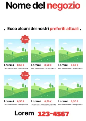 Cartellone menu nome negozio_01