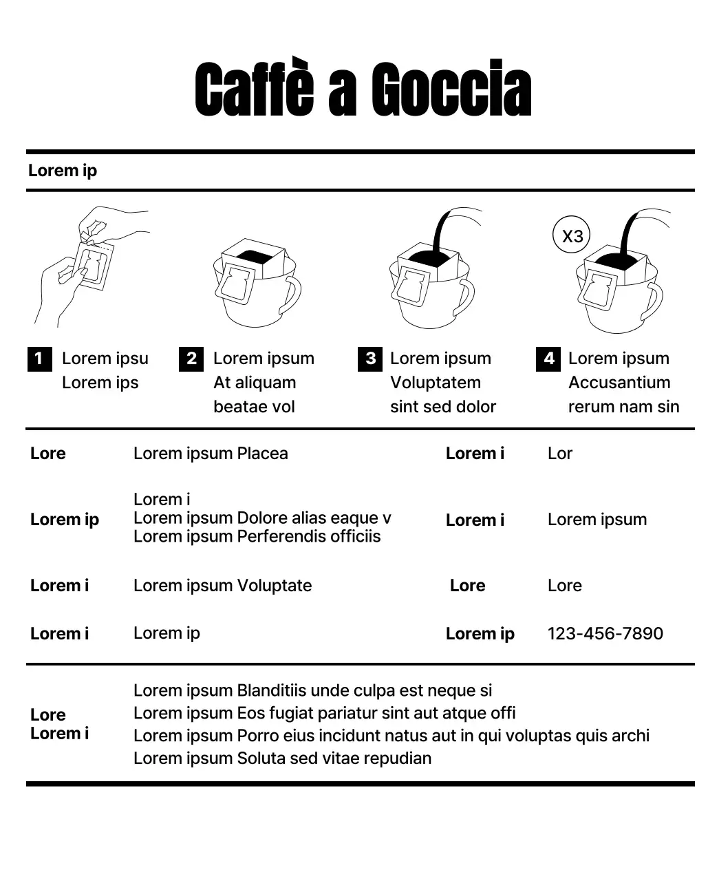 Design semplice con un'illustrazione di gatto nero, simile a un disegno