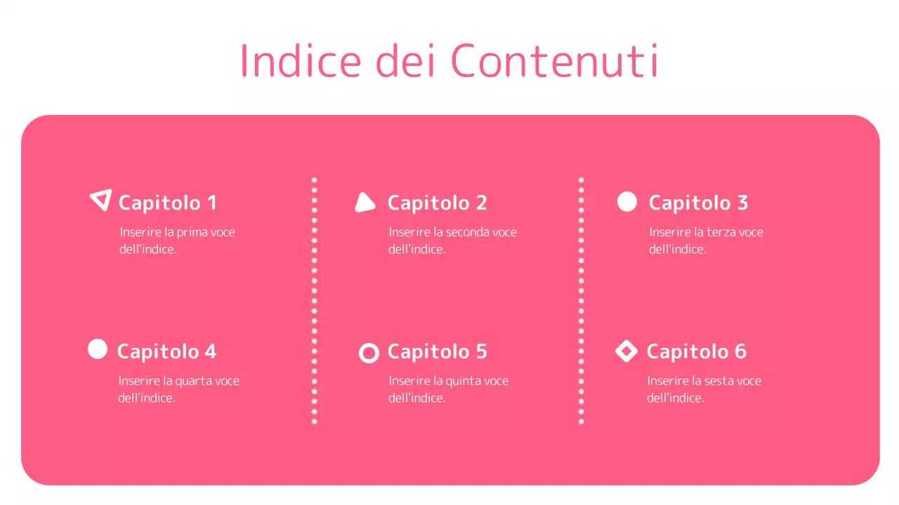 Rosa Presentazione di forme geometriche pulite
