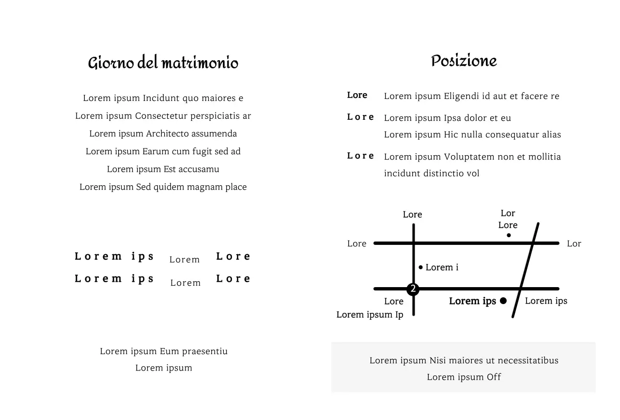 Partecipazioni di nozze pulite e ordinate in bianco e nero