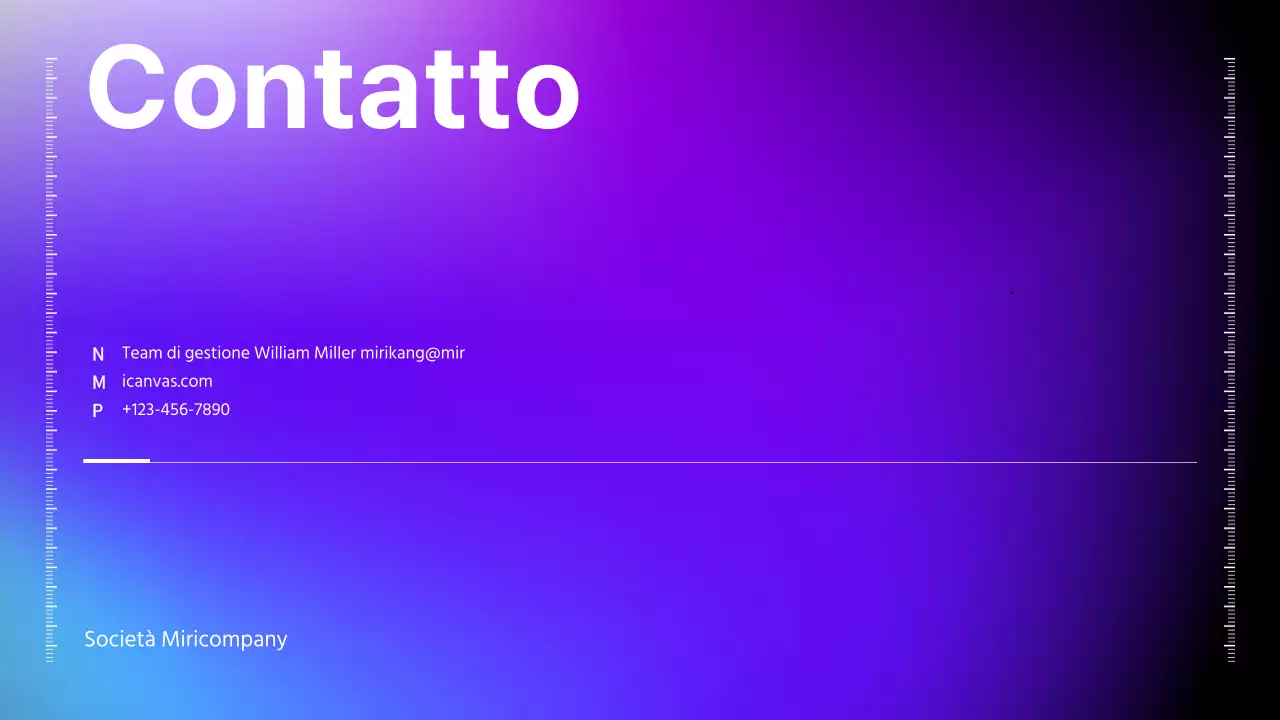 Presentazione IR con concetto di business nero, blu e rosso gradiente