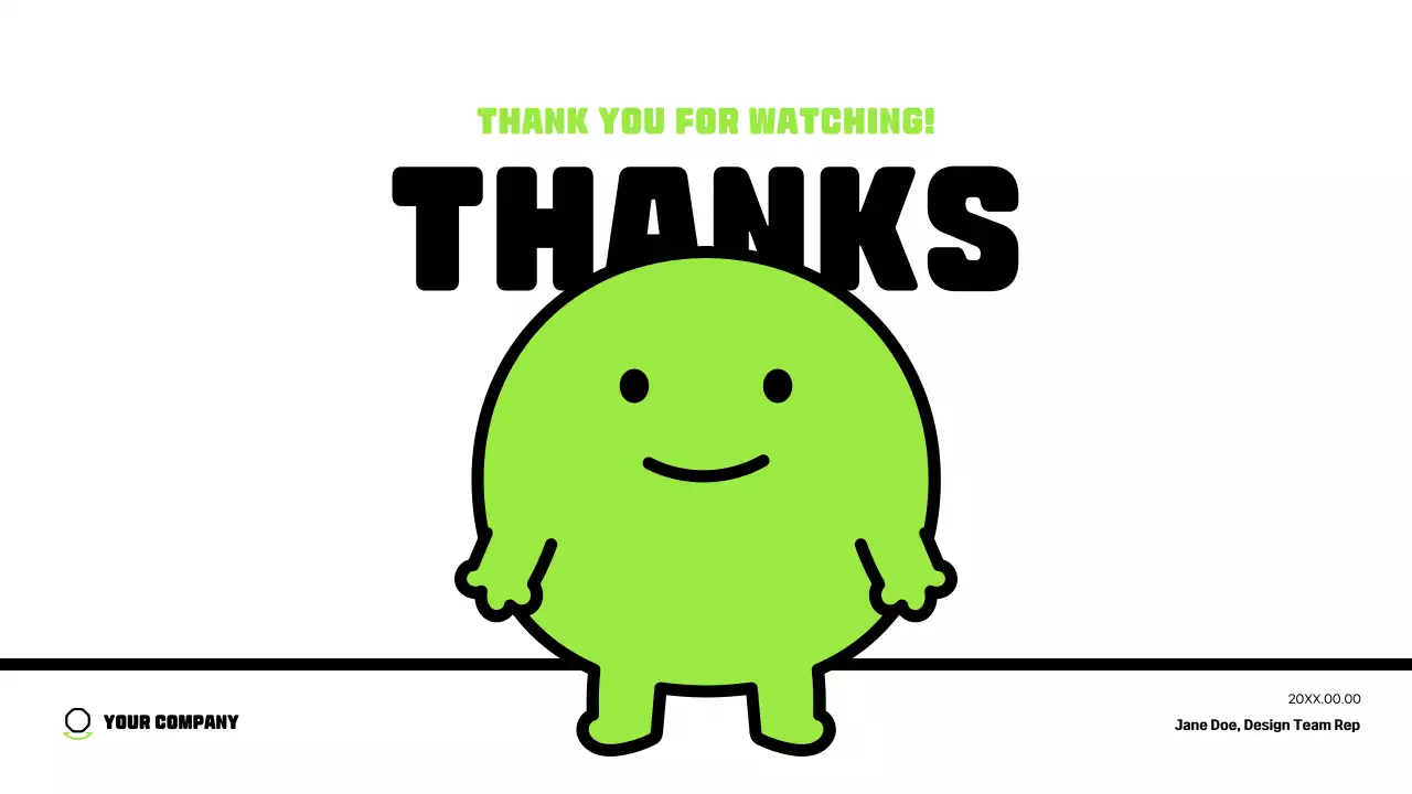 Green Minimal Character Presentation