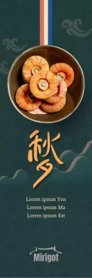 Guida al Chuseok con foto di cachi su sfondo verde