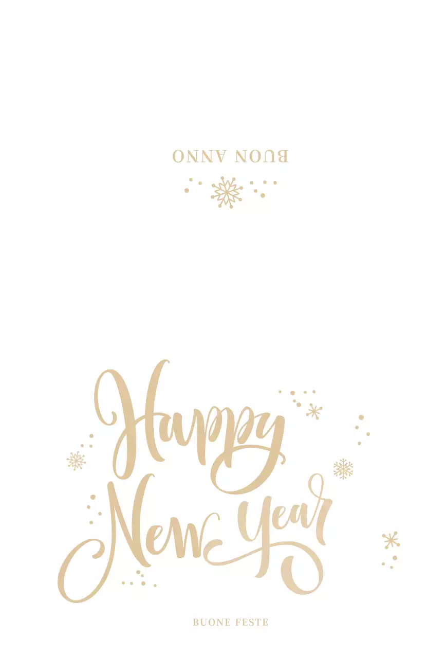 Cartolina bianca semplice di Capodanno Cartolina postale
