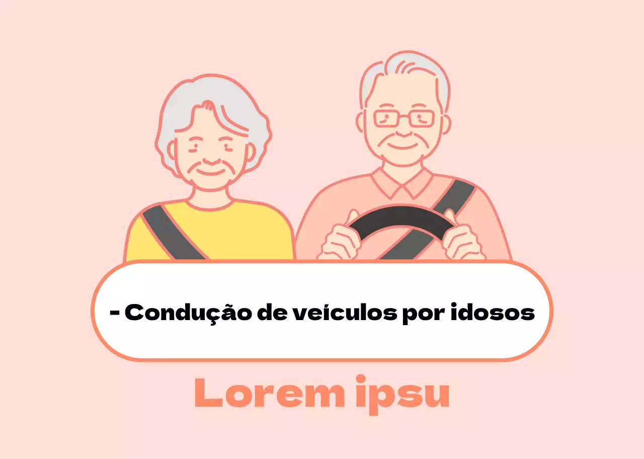 Íman para carro com condutor idoso
