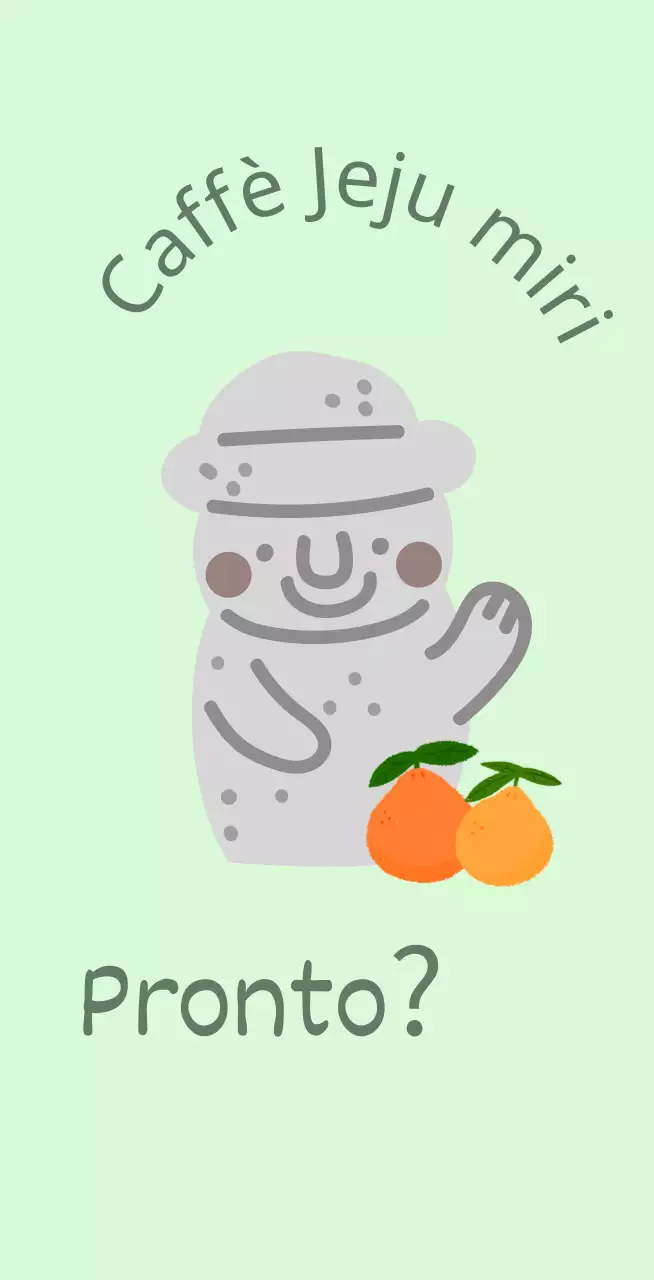 Jeju Cafe Balt, un grazioso caffè color menta che offre mandarini e dolharbang dell'isola di Jeju