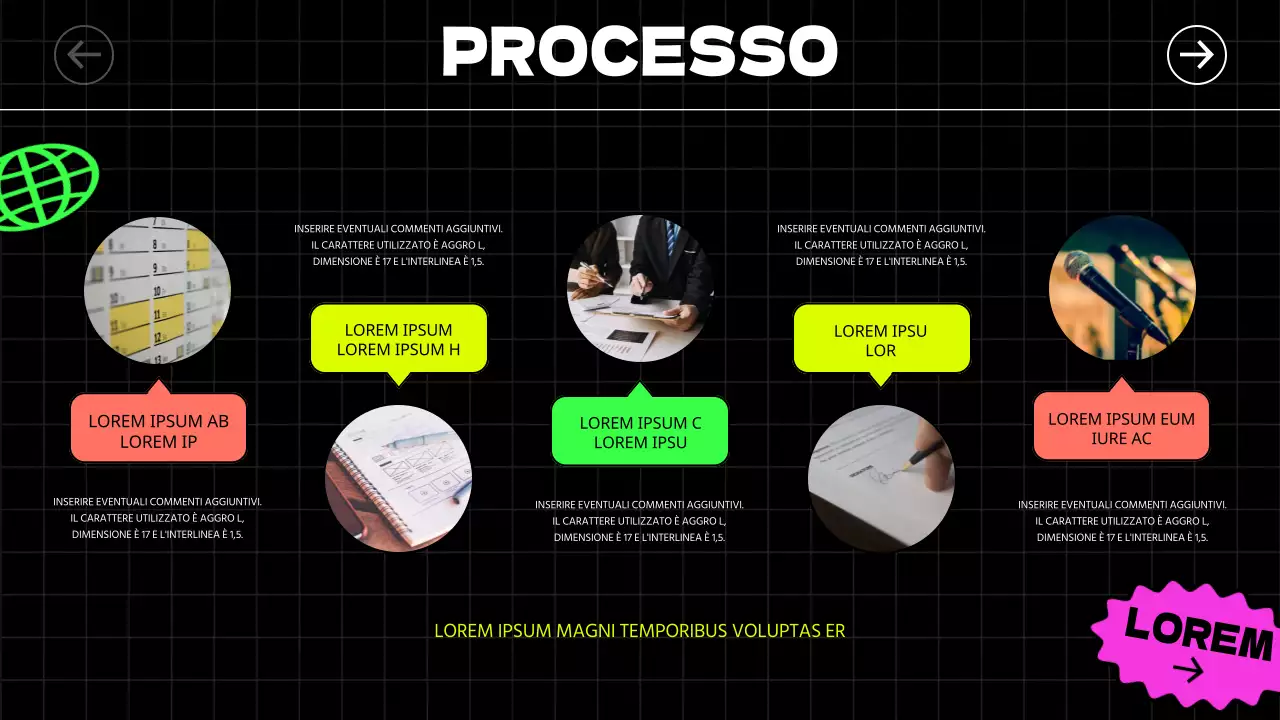 Adesivi illustrati in stile kitsch e caratteri audaci in nero e colori al neon danno un'impronta ritmica alle guide ai concerti e al noleggio.