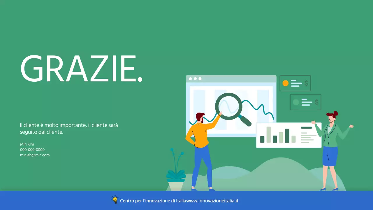 Una semplice proposta commerciale verde e blu per incoraggiare l'homesteading