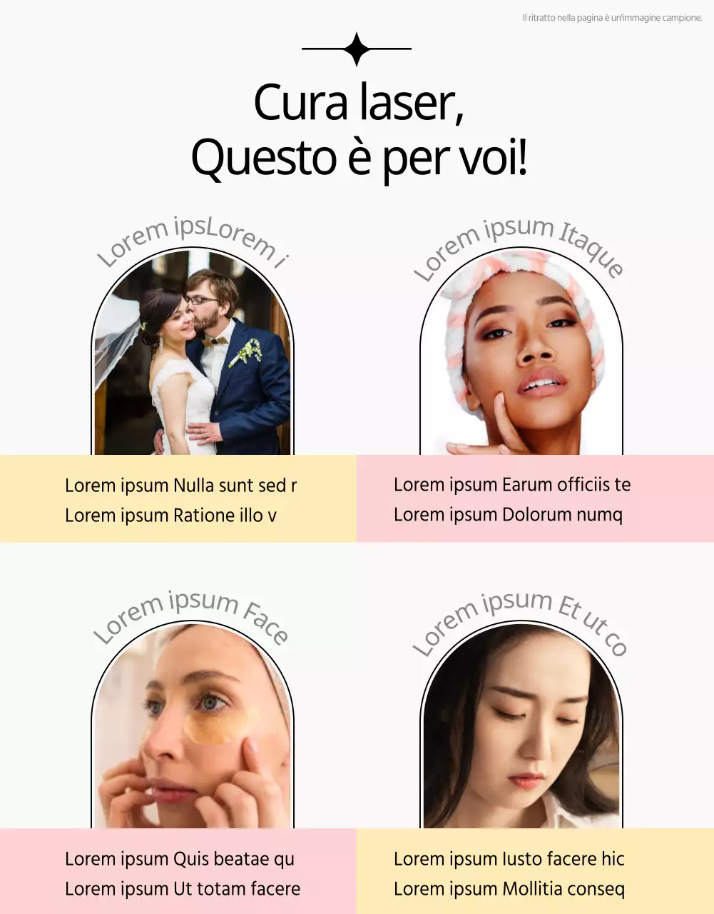 Promuovere i trattamenti laser dermatologici in rosa e nero