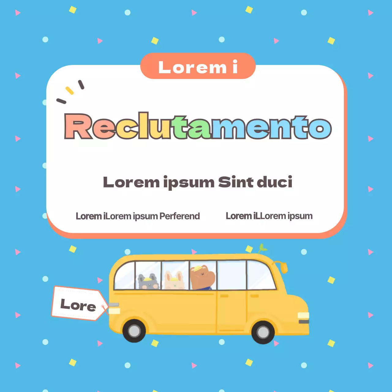 Foglio magnetico per auto del reclutamento dell'asilo nido