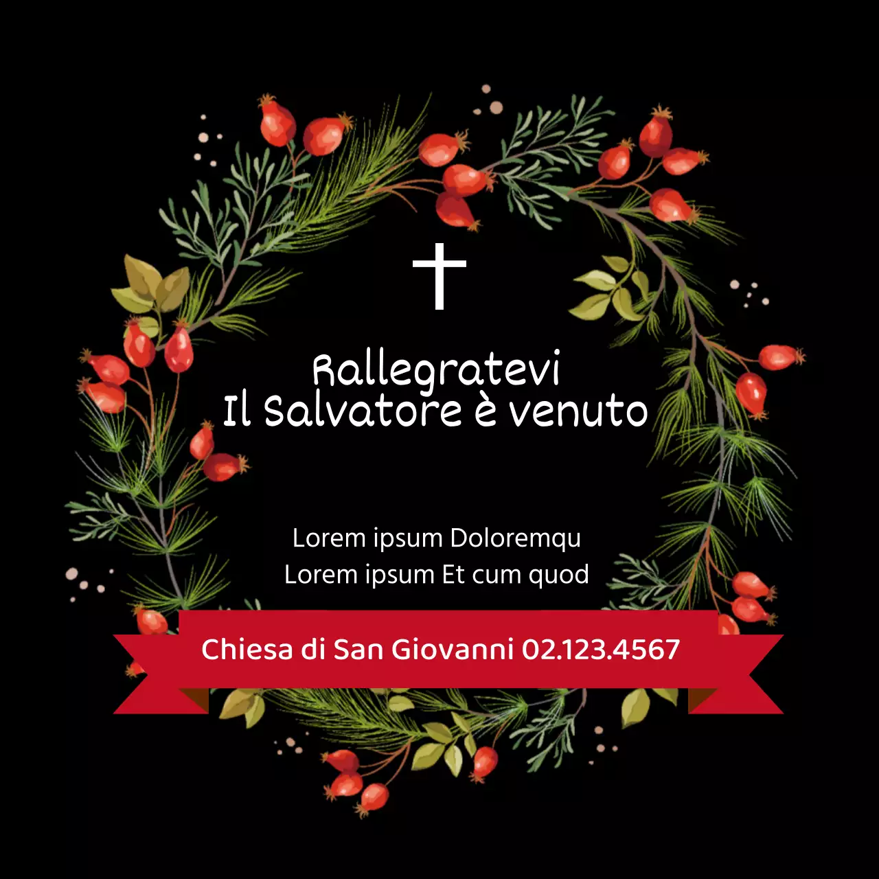 Guida al servizio della ghirlanda natalizia nera ordinata