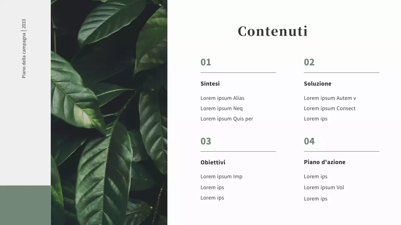 Un semplice brief per la campagna "zero rifiuti" in verde tenue