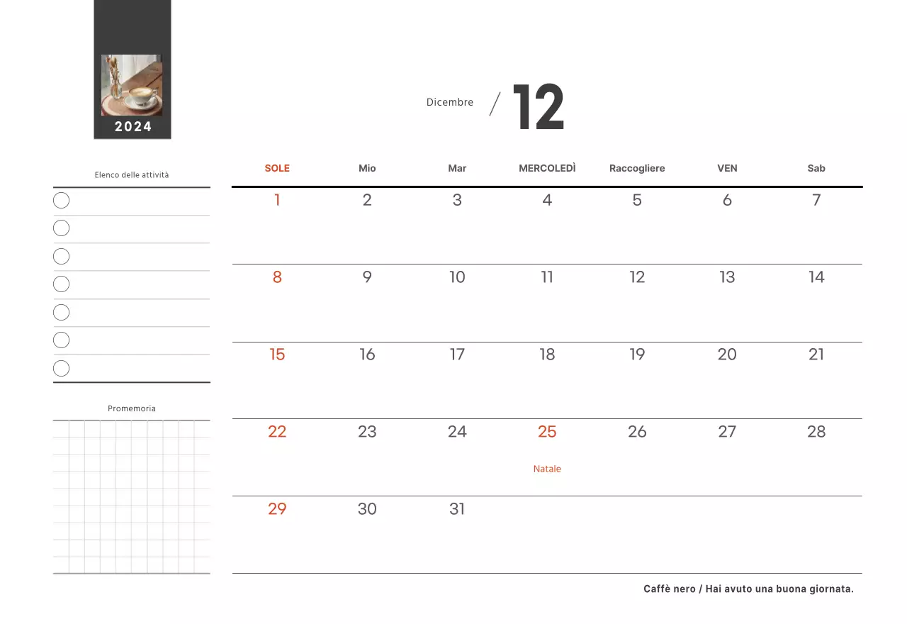 Un caffè sentimentale bianco e marrone