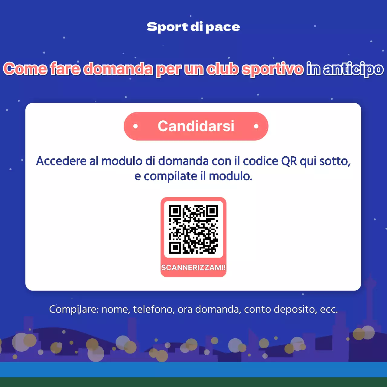 Promuovere i club sportivi di base in blu e rosa