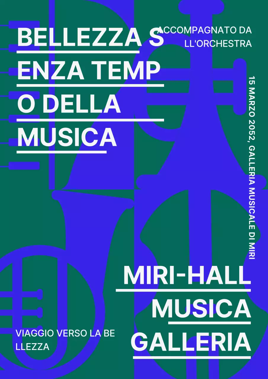 Performance classiche in blu e verde