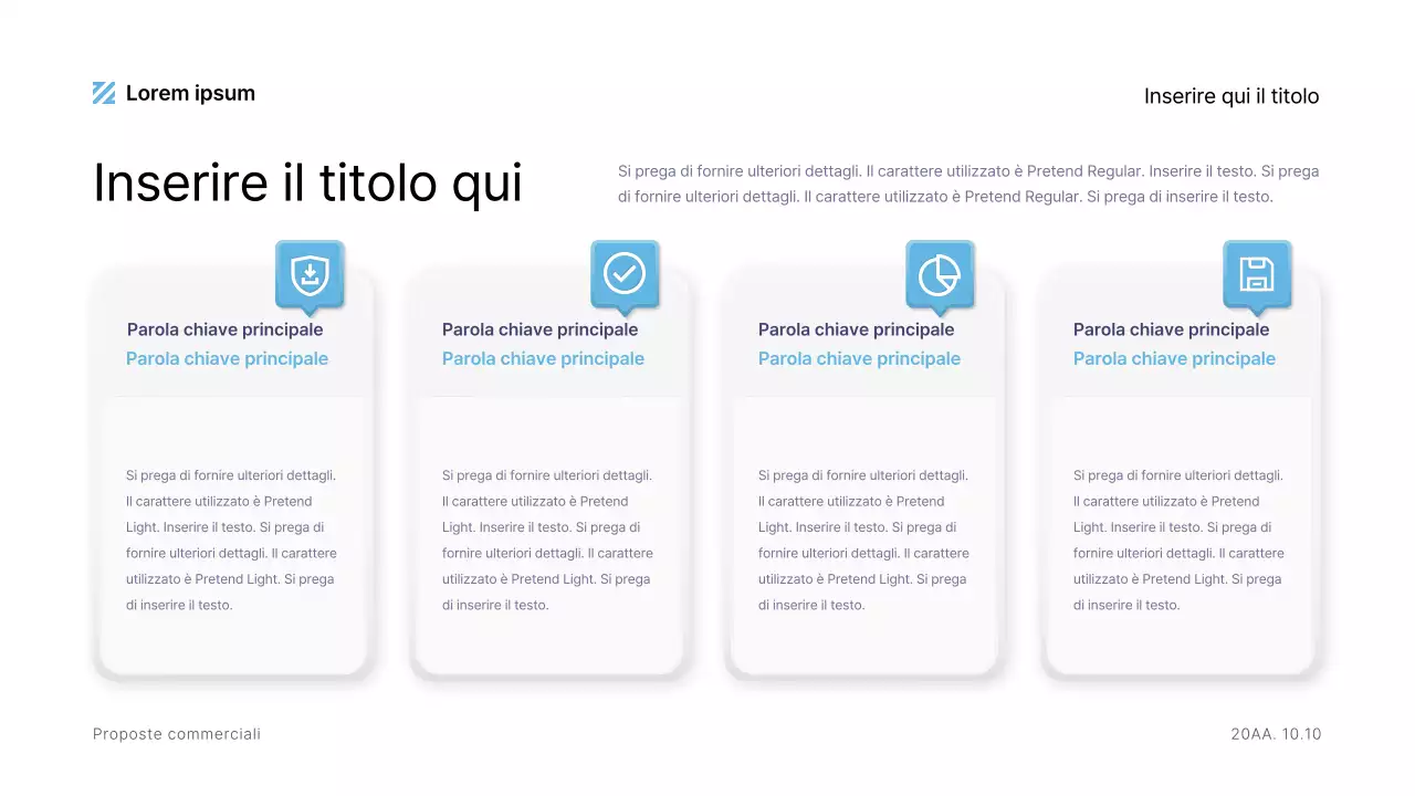 Kit di stile UX UI con sensazione tridimensionale in blu chiaro e blu navy