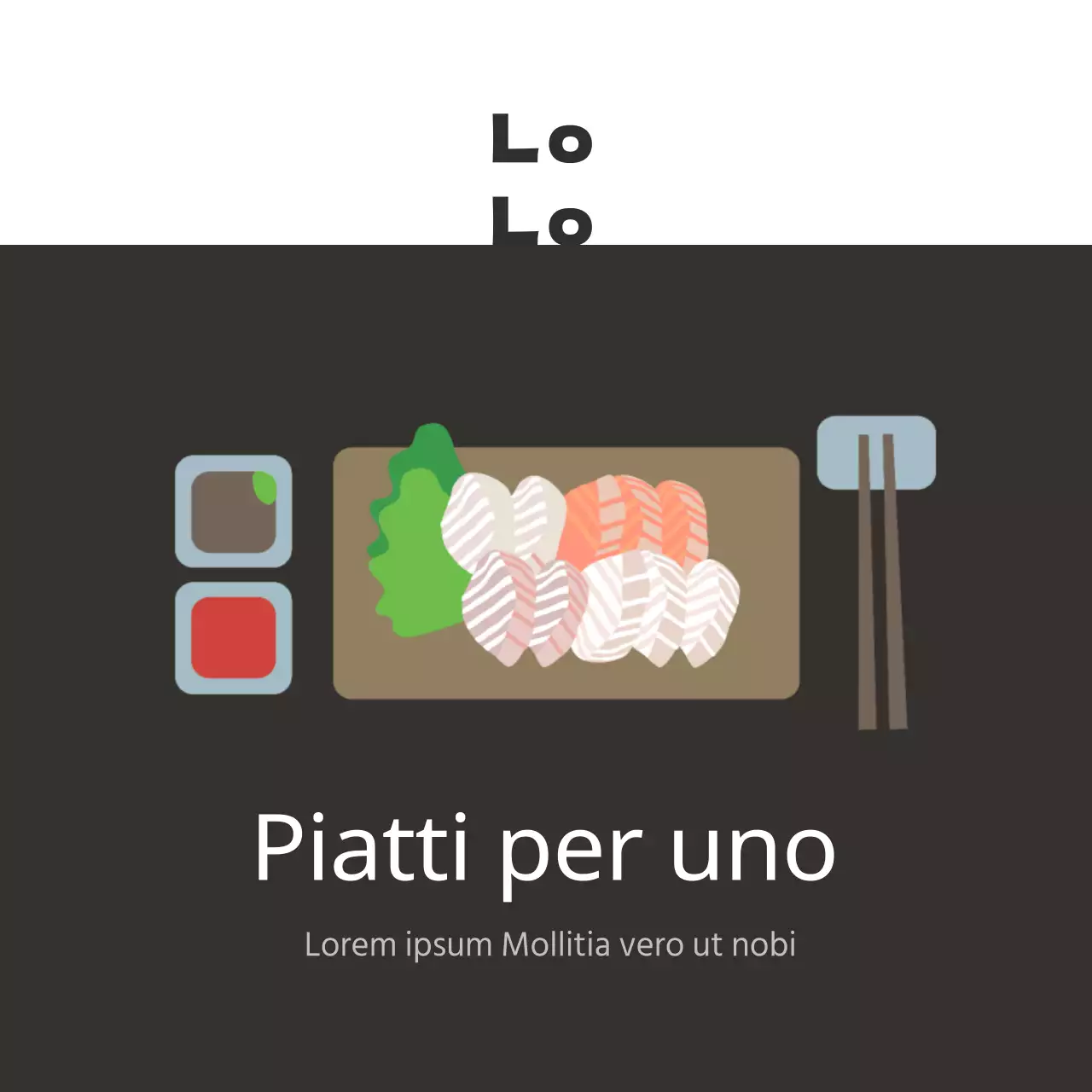 Piatto di pesce per una persona