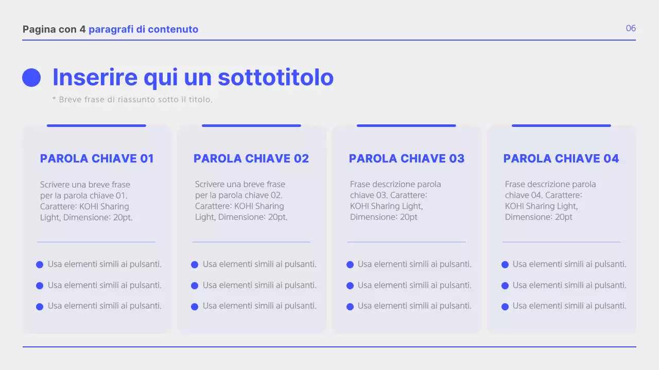 Semplice rapporto di layout aziendale in bianco e blu