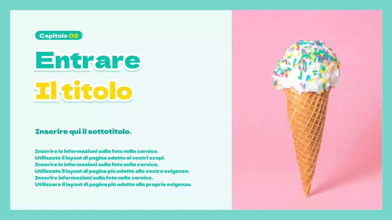 Presentazione della menta ordinata