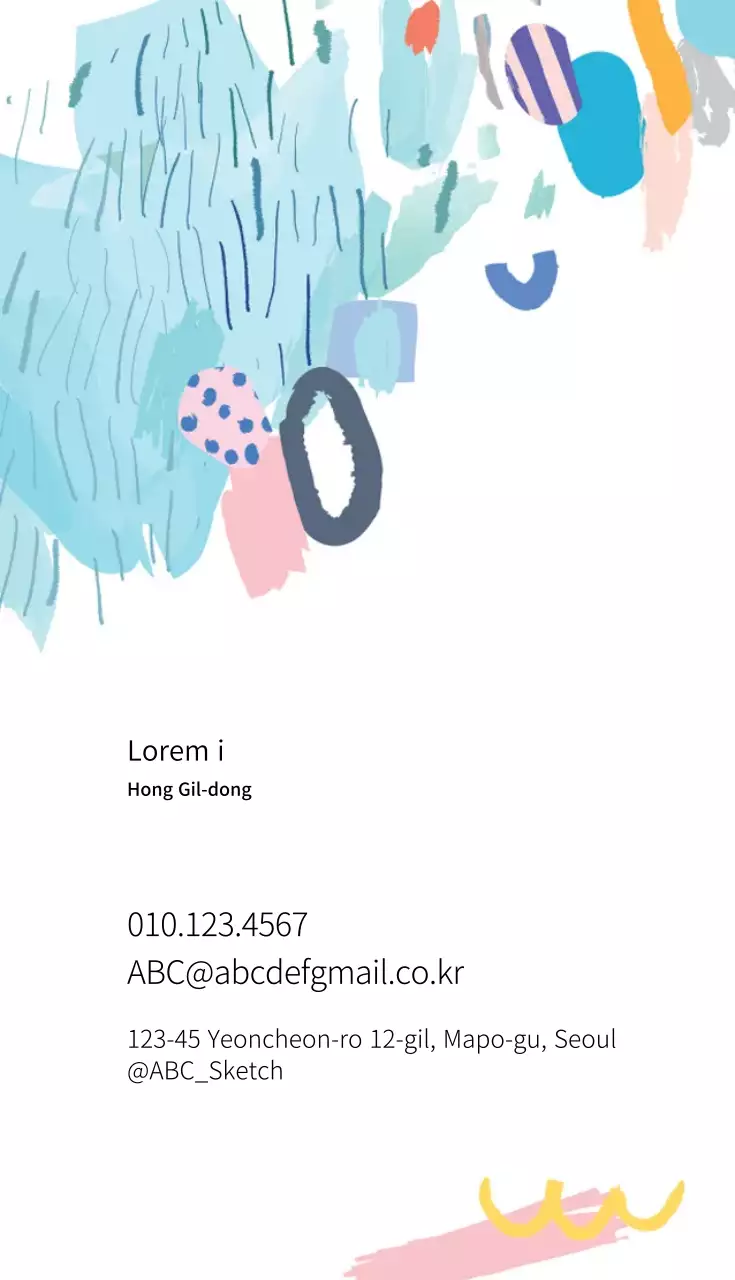 Rosa cielo illustrazione logo arte scuola biglietto da visita