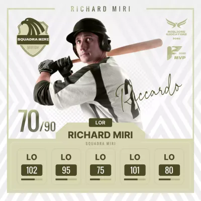 Occhiali da giocatore di baseball in verde lime e kaki