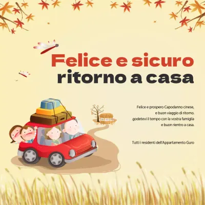 Buon viaggio di ritorno