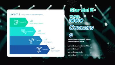Agenda del concorso di selezione verde e blu