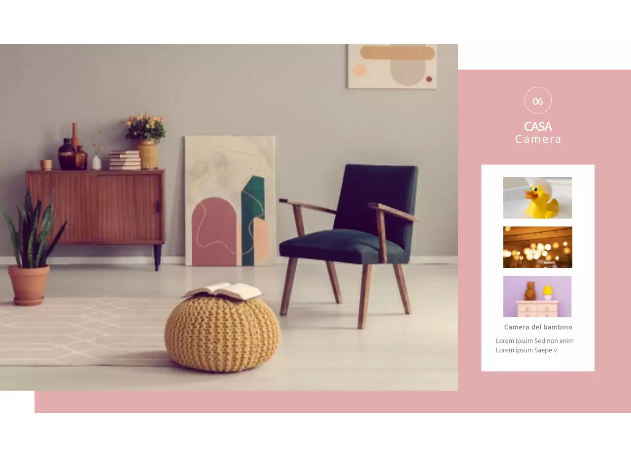 Mobili semplici e naturali in beige e colori neutri