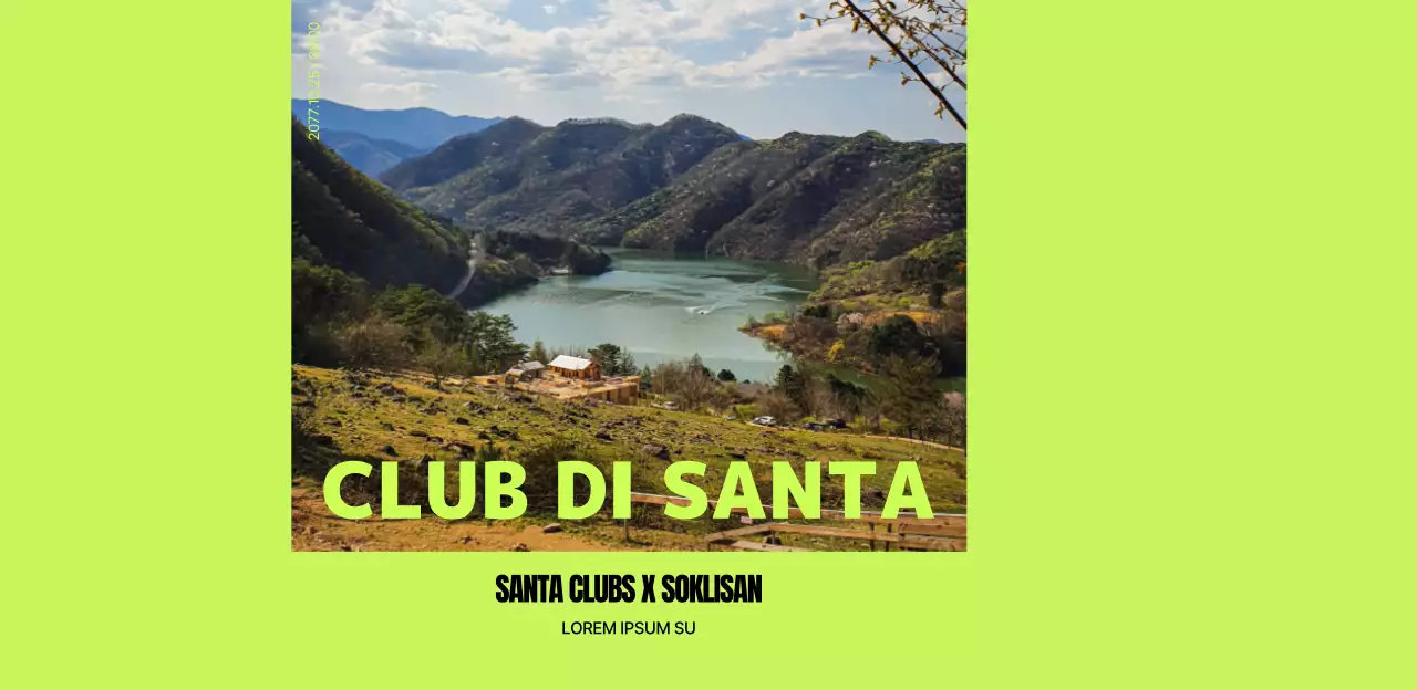 Design sportivo per l'etichetta dell'acqua in bottiglia con paesaggi montani e colori vivaci