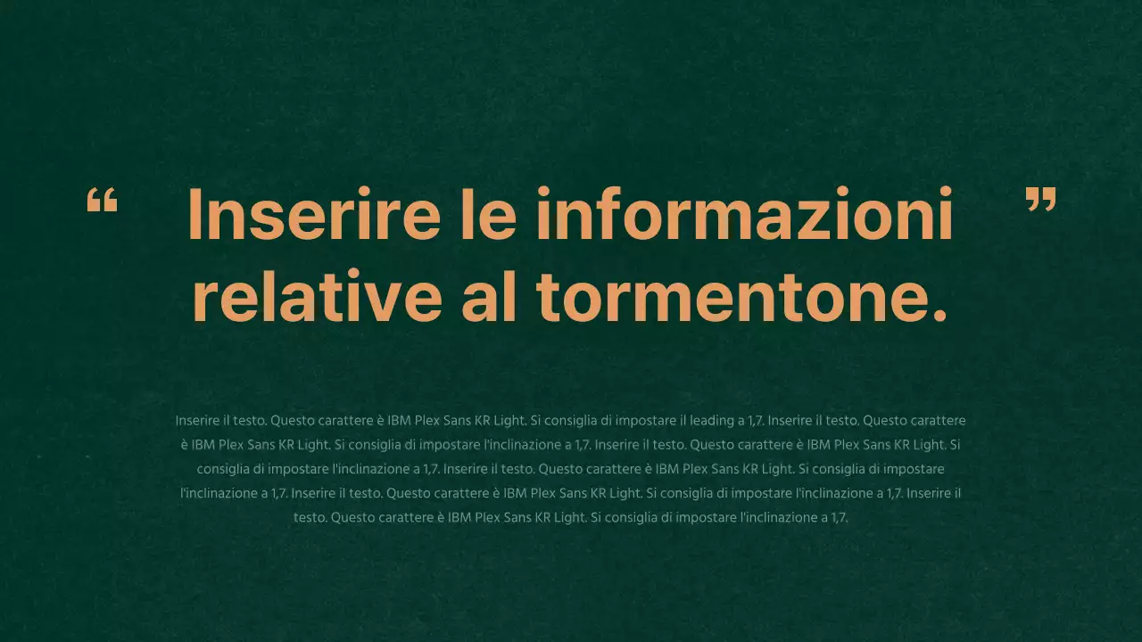 Piano aziendale a trama verde e arancione