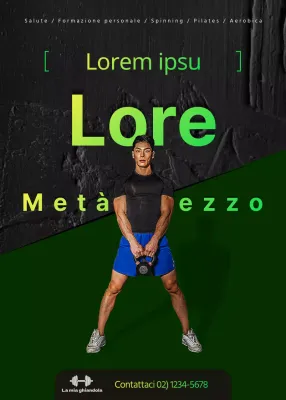 Offerte speciali sulla quota annuale per la salute evidenziate con un gradiente verde