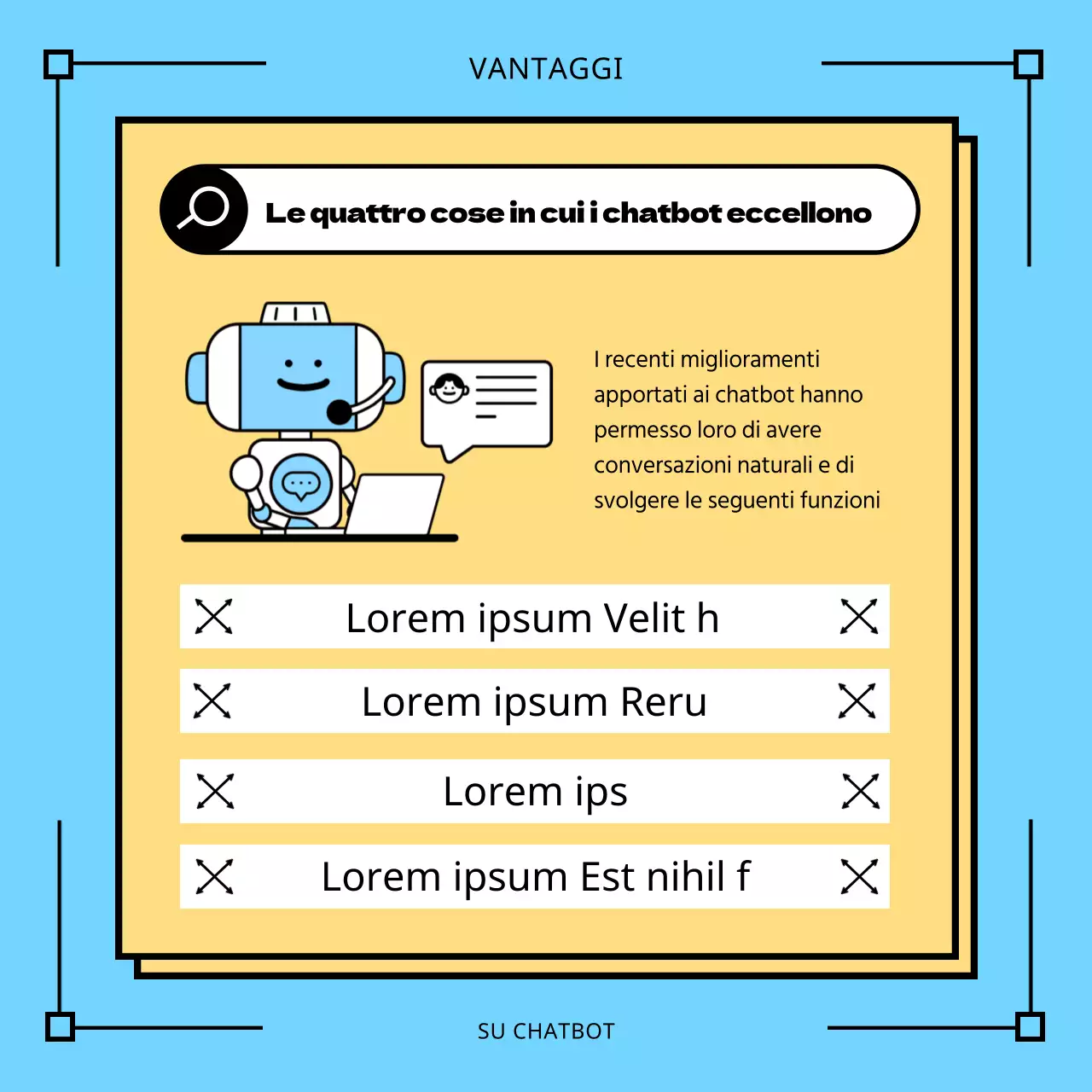 Discussioni sui chatbot blu AI