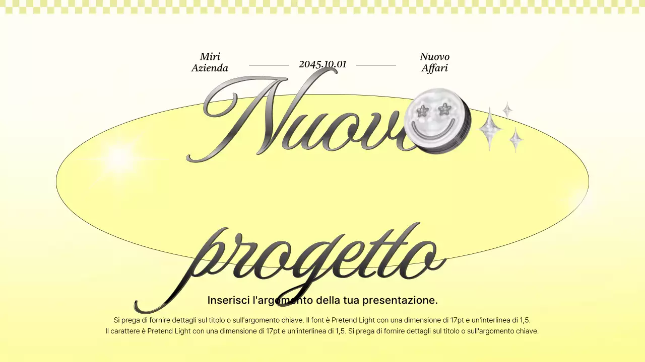 Proposta di progetto commerciale kitsch in giallo