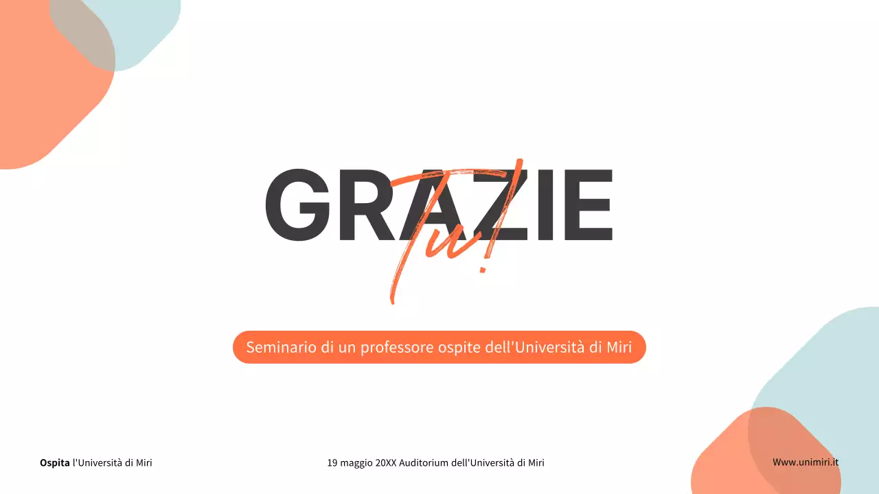 Presentazioni per seminari