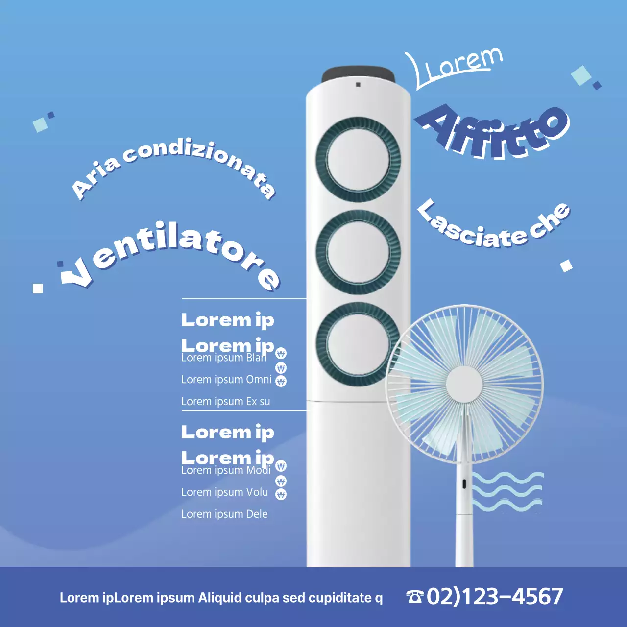 Noleggiamo un condizionatore d'aria