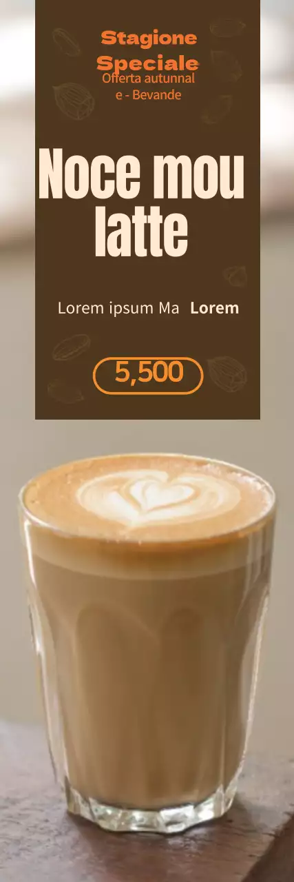 Promuovete il menu autunnale del vostro bar con il calore del marrone