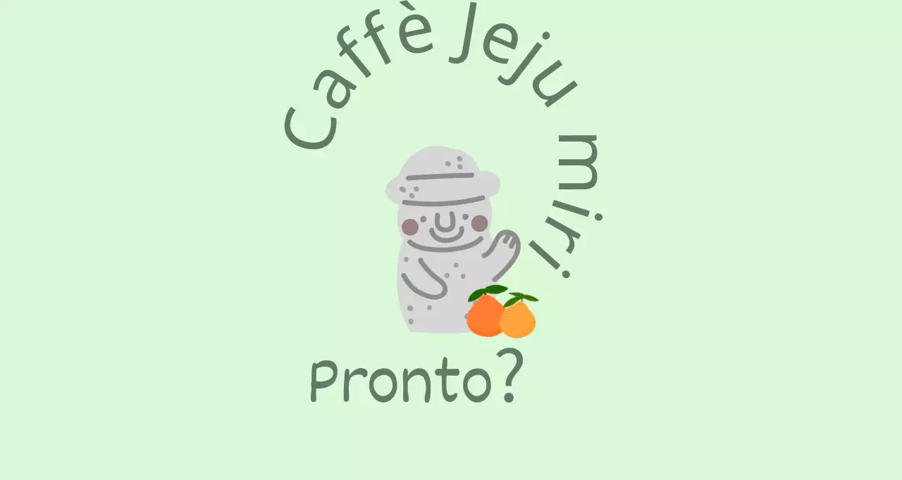 Jeju Cafe Balt, un grazioso caffè color menta che offre mandarini e dolharbang dell'isola di Jeju