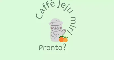 Jeju Cafe Balt, un grazioso caffè color menta che offre mandarini e dolharbang dell'isola di Jeju
