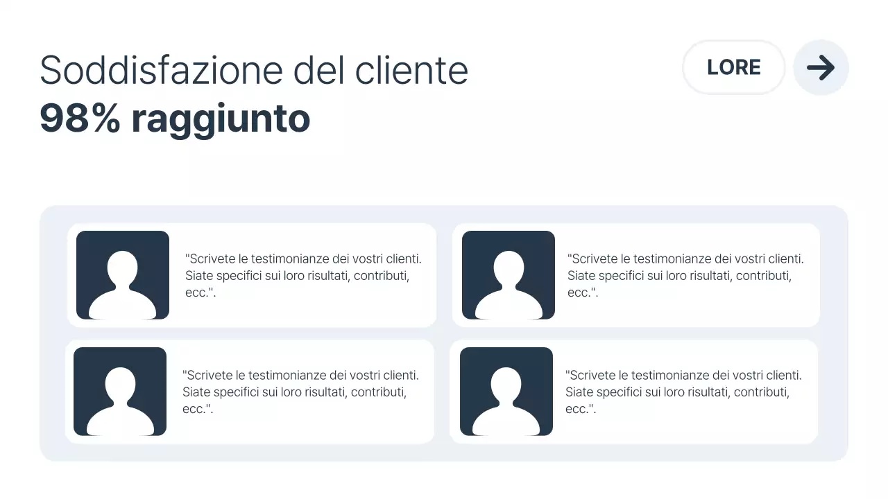 Promuovere un business minimalista in bianco e blu navy
