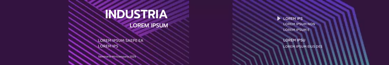 Seminario di lavoro con grafica sfumata viola e nera