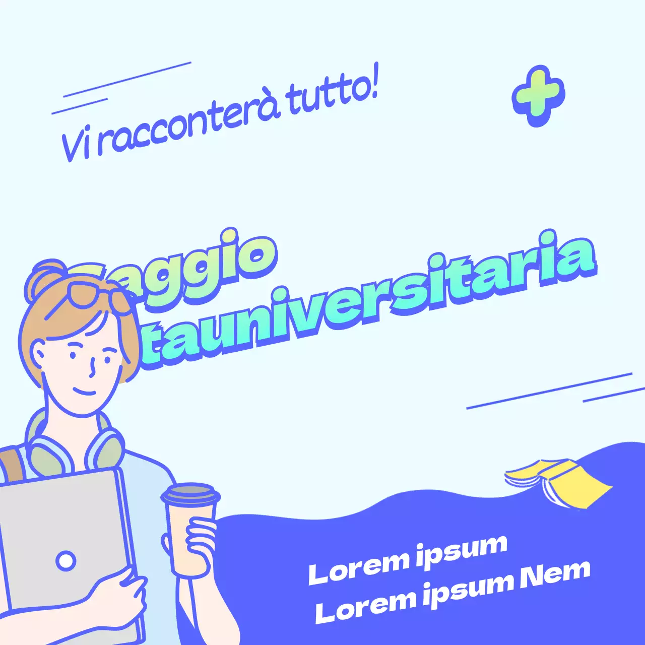 Le piazze dei social media in blu per guidarvi nella vita universitaria